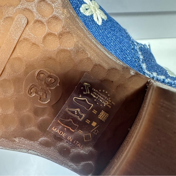 NEW Sundance Western Sojourner Boots Women’s 38 8 Denim Cowgirl Boho Made Italy - Picture 9 of 12